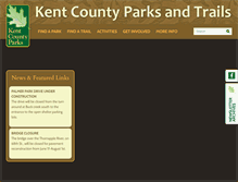 Tablet Screenshot of kentcountyparks.org